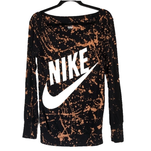 SOLD. Nike | custom bleach long sleeve shirt - Picture 2 of 8